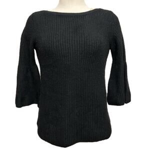 Lord & Taylor Wool Blend Trumpet Sleeve Sweater/XSmall